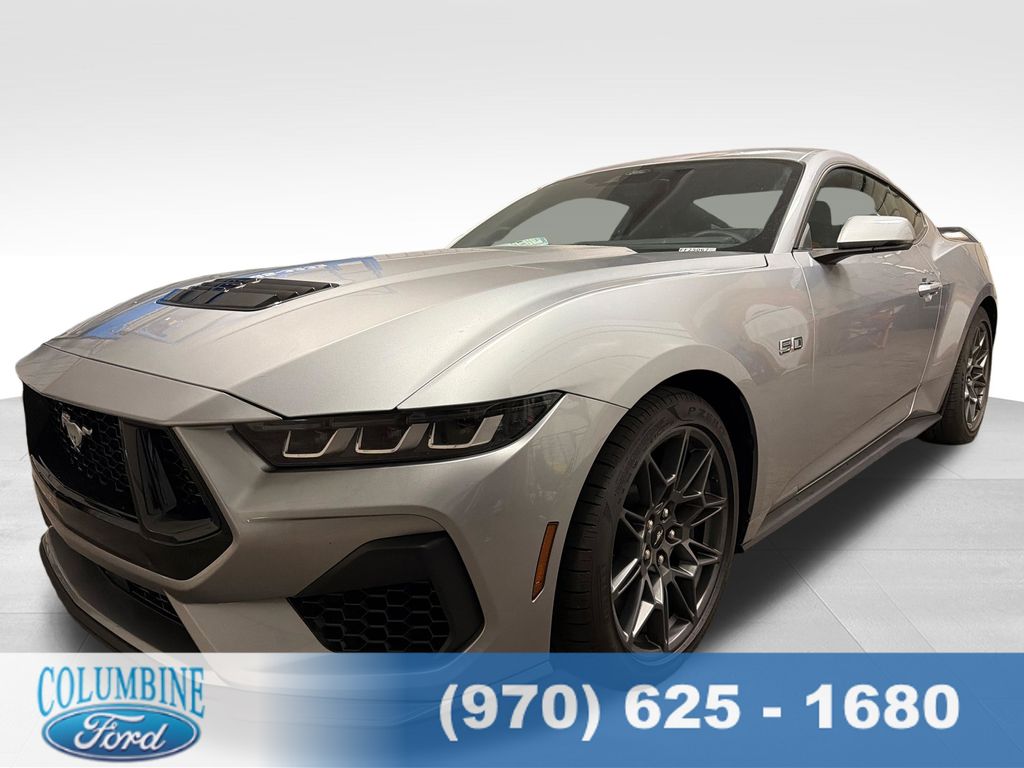 Silver Metallic 2025 Ford Mustang Coupe Rear-Wheel Drive 6-Speed Manual