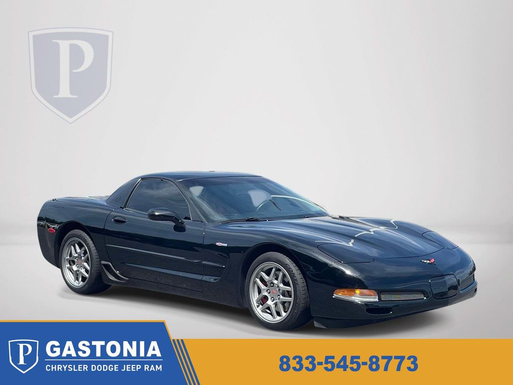 Black 2004 Chevrolet Corvette Coupe Rear-Wheel Drive 6-Speed Manual