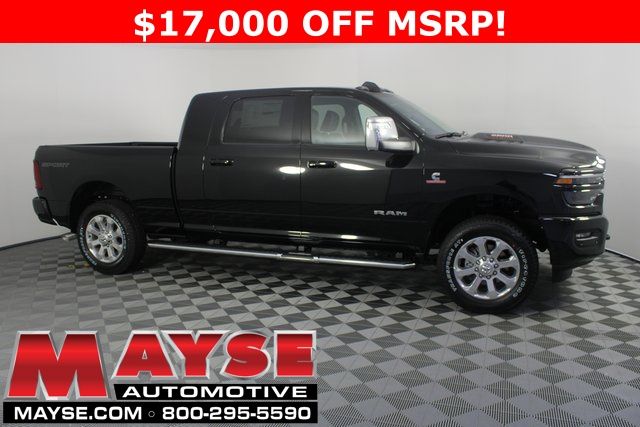 Diamond Black Crystal Pearlcoat 2026 RAM 2500 Laramie Mega Cab 4WD Pickup Truck Four-Wheel Drive 8-Speed Automatic