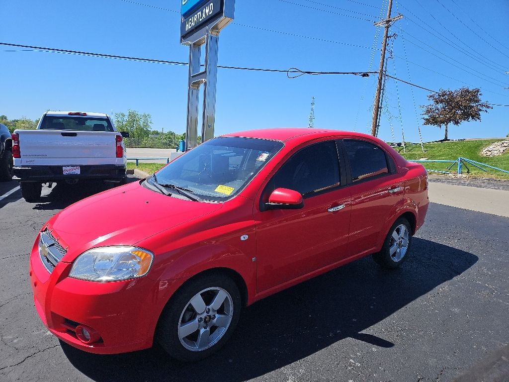 Red 2008 Chevrolet Aveo LT Sedan FWD Sedan Front-Wheel Drive 4-Speed Automatic Overdrive