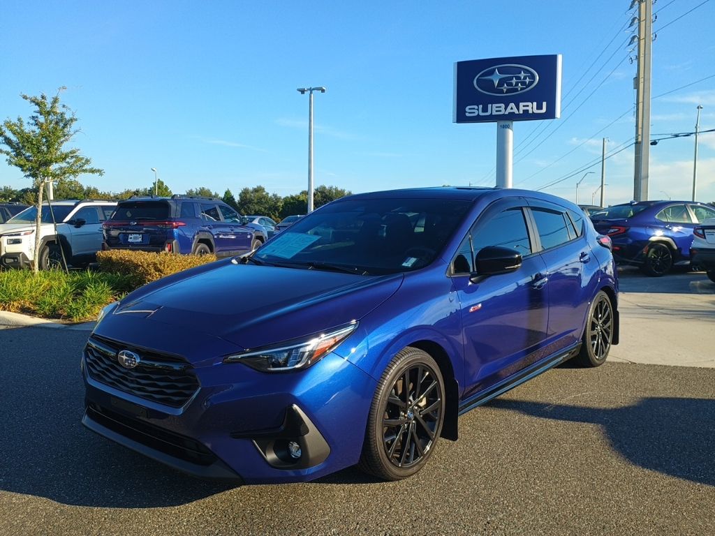 Sapphire Blue Pearl 2024 Subaru Impreza Wagon All-Wheel Drive Continuously Variable Transmission