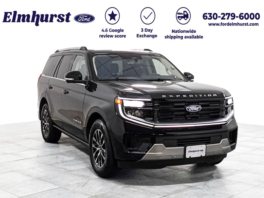 Black Metallic 2025 Ford Expedition Platinum 4WD SUV / Crossover Four-Wheel Drive Automatic