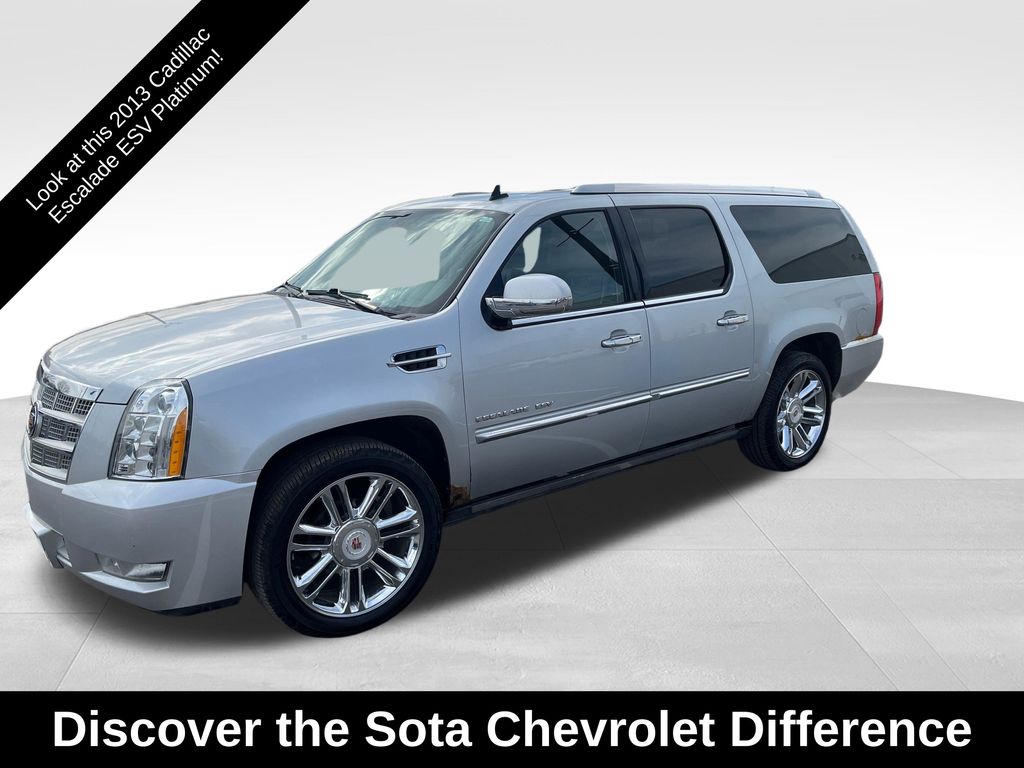 Radiant Silver Metallic 2013 Cadillac Escalade ESV SUV / Crossover All-Wheel Drive 6-Speed Automatic Overdrive