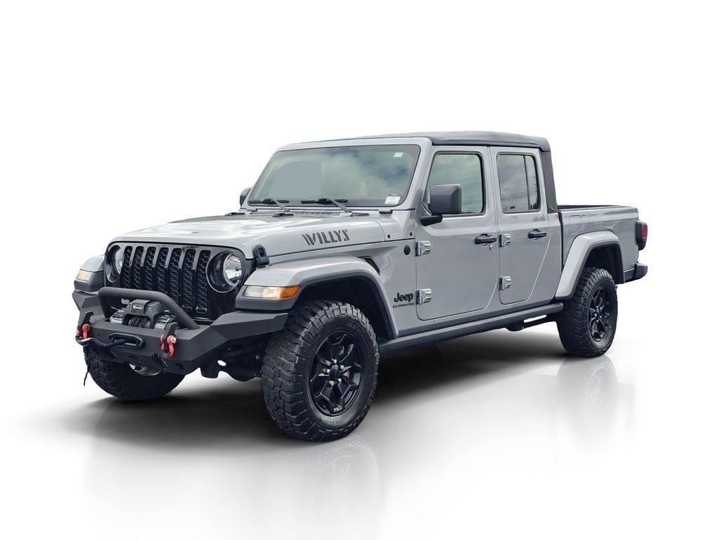 Billet Silver Metallic 2021 Jeep Gladiator Pickup Truck Four-Wheel Drive 8-Speed Automatic