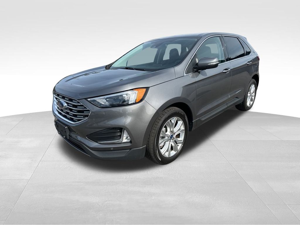 2022 Carbonized Gray Metallic Ford Edge Titanium AWD SUV