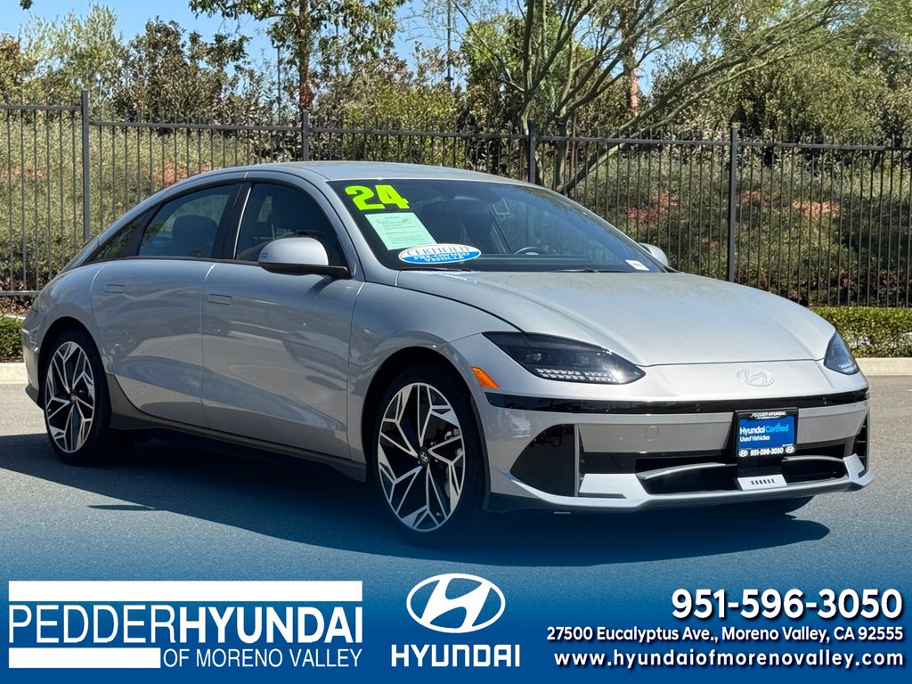Silver 2024 Hyundai Ioniq 6 Sedan Rear-Wheel Drive 1-Speed Automatic