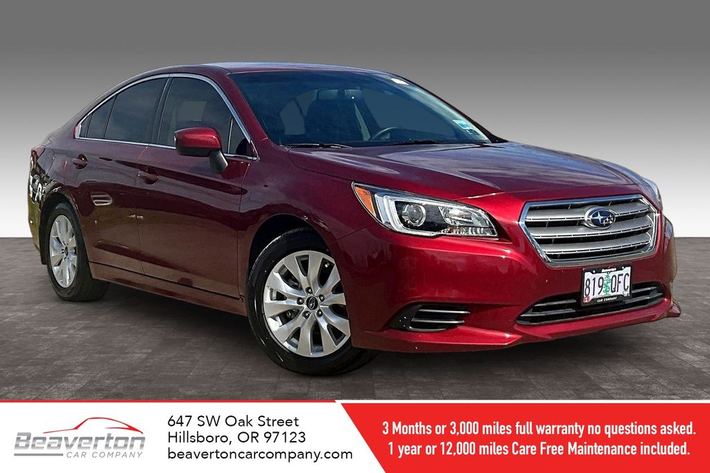 Venetian Red Pearl 2015 Subaru Legacy 2.5i Premium AWD Sedan All-Wheel Drive Continuously Variable Transmission