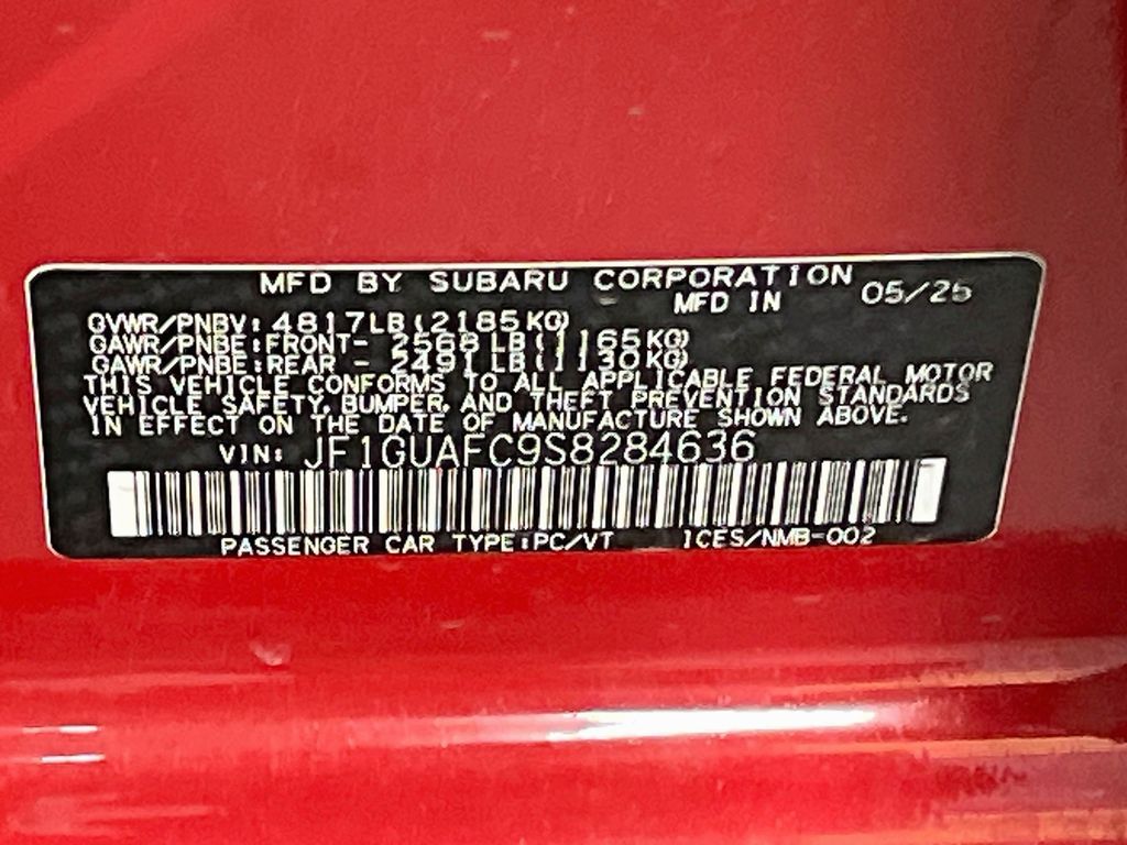 Used 2025 Pure Red Subaru Sport image 29
