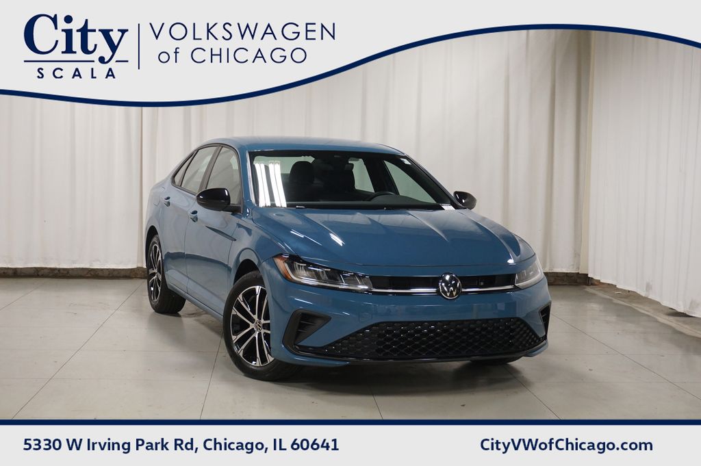 Monterey Blue 2025 Volkswagen Jetta Sedan Front-Wheel Drive 8-Speed Automatic