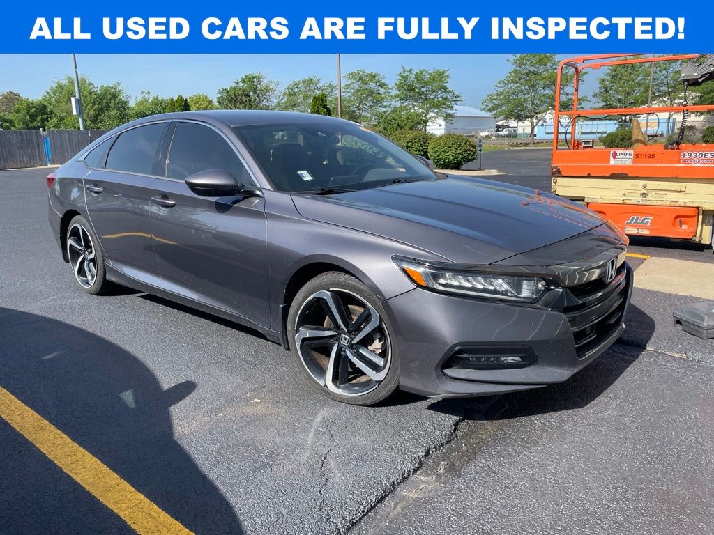 Lunar Silver Metallic 2018 Honda Accord Sedan Front-Wheel Drive Continuously Variable Transmission