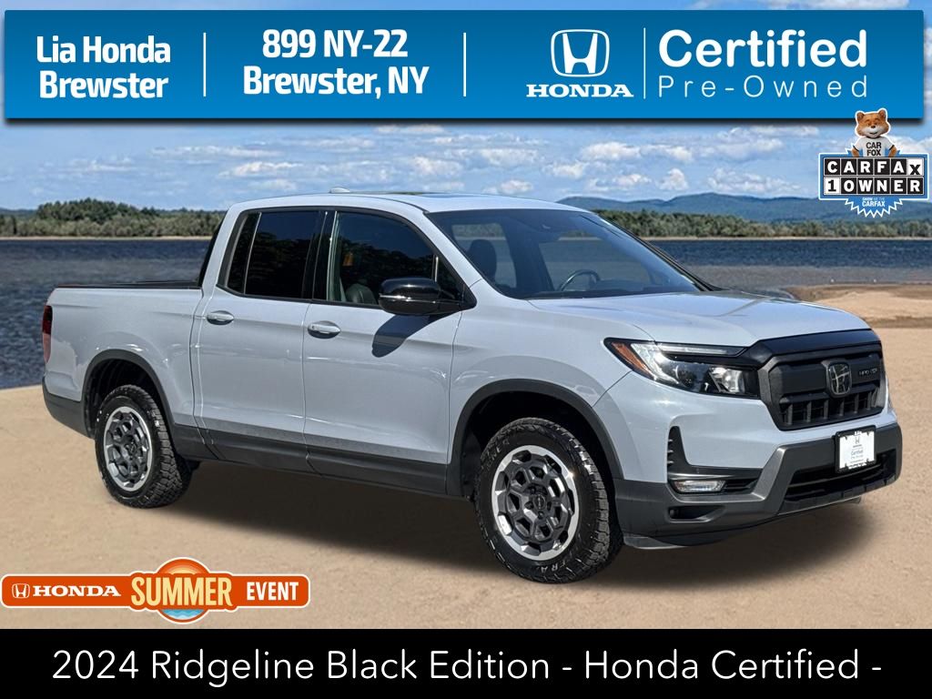 Blue 2024 Honda Ridgeline Pickup Truck All-Wheel Drive 9-Speed Automatic