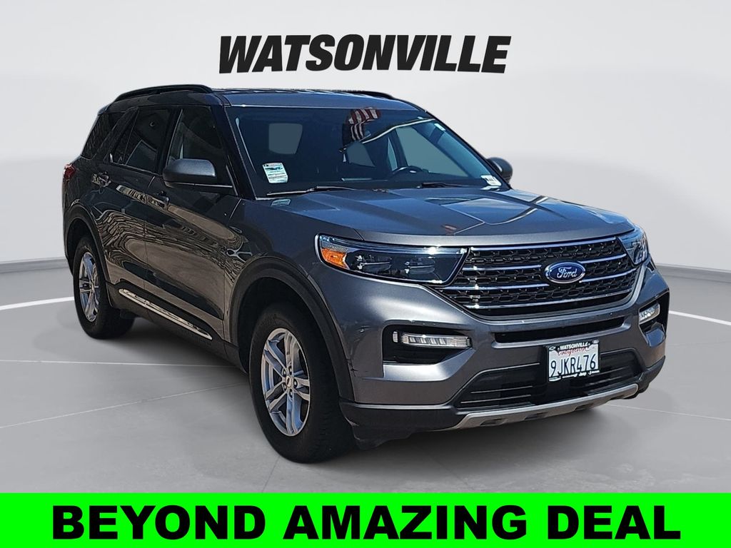 Carbonized Gray Metallic 2022 Ford Explorer XLT AWD SUV / Crossover All-Wheel Drive Automatic
