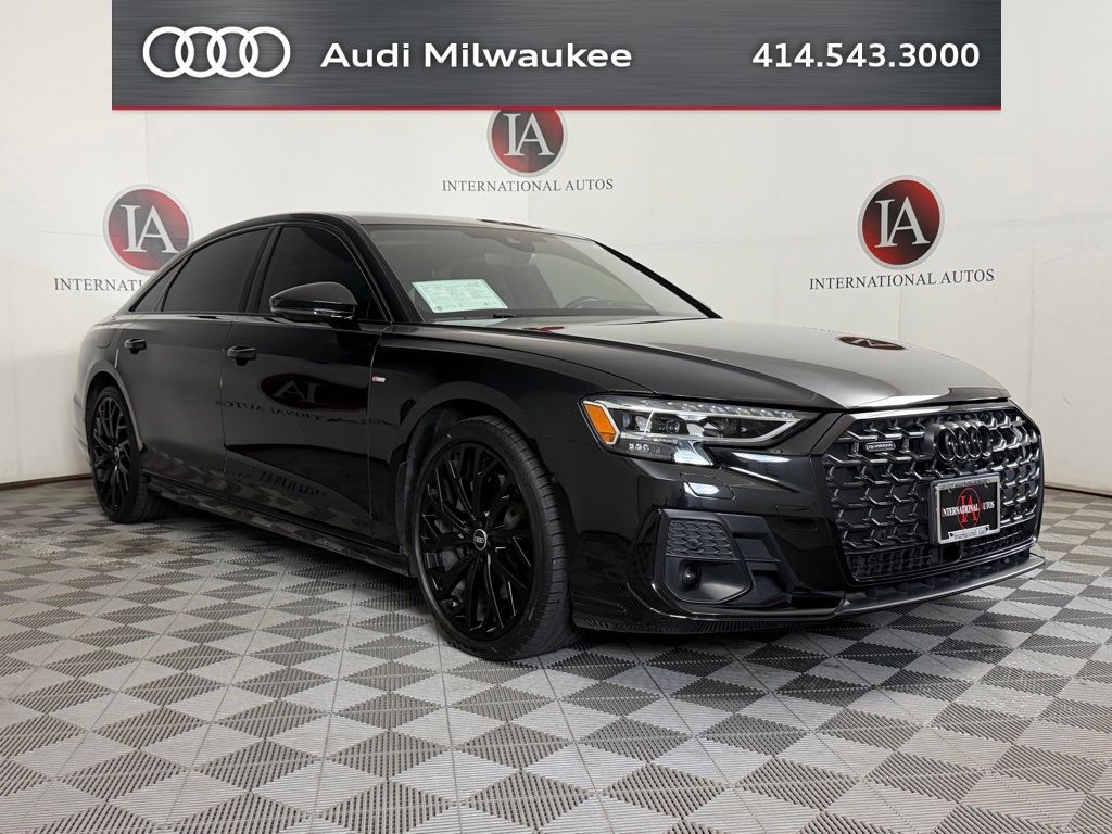 Mythos Black Metallic 2023 Audi A8 Sedan All-Wheel Drive 8-Speed Automatic