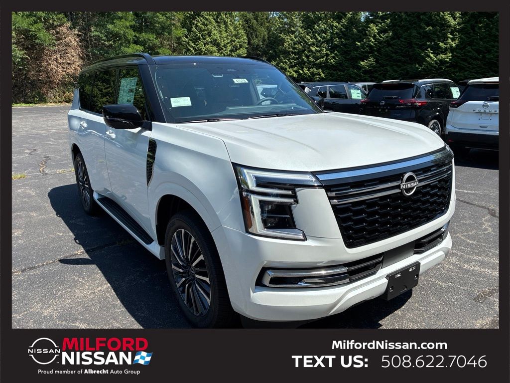 Everest White Pearl/Black 2026 Nissan Armada SUV / Crossover Four-Wheel Drive 9-Speed Automatic