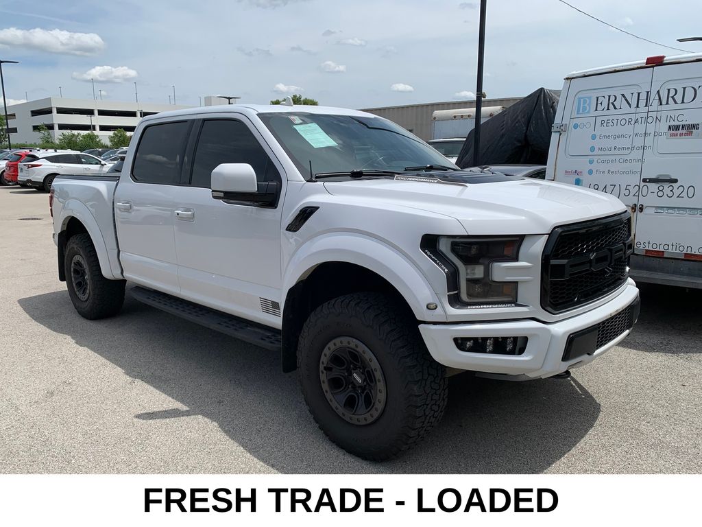 Oxford White 2019 Ford F-150 Raptor SuperCrew 4WD Pickup Truck Four-Wheel Drive Automatic