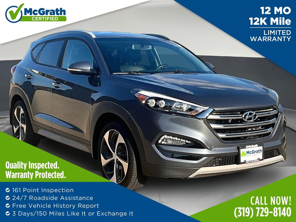 Coliseum Gray 2018 Hyundai Tucson SUV / Crossover All-Wheel Drive 7-Speed Automatic