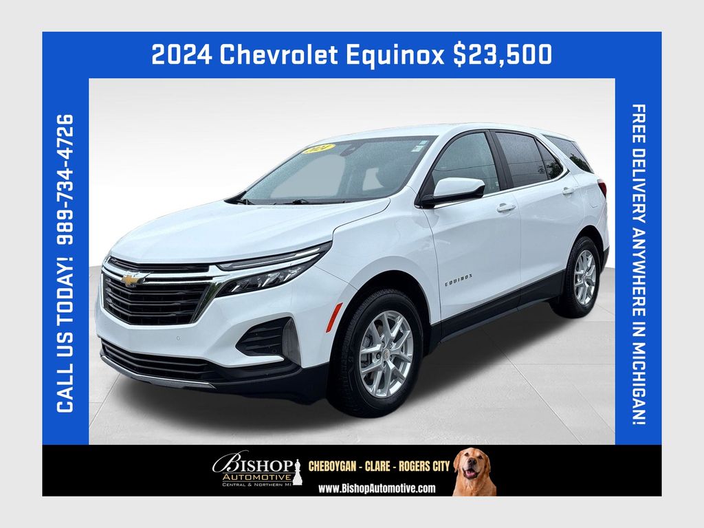 Summit White 2024 Chevrolet Equinox SUV / Crossover Four-Wheel Drive 6-Speed Automatic Overdrive