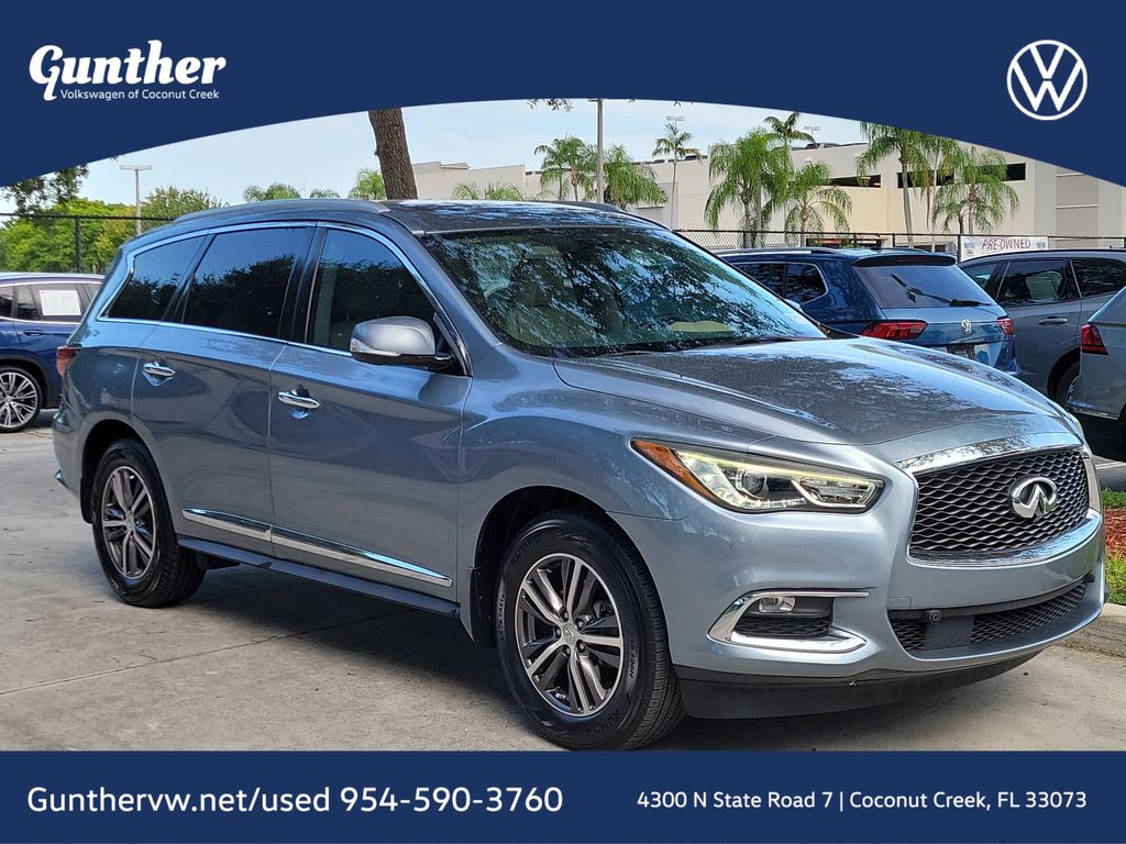 Hagane Blue 2017 INFINITI QX60 SUV / Crossover Front-Wheel Drive Continuously Variable Transmission