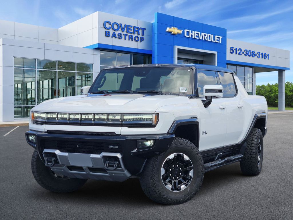 White 2023 GMC Hummer EV Pickup Pickup Truck All-Wheel Drive 1-Speed Automatic