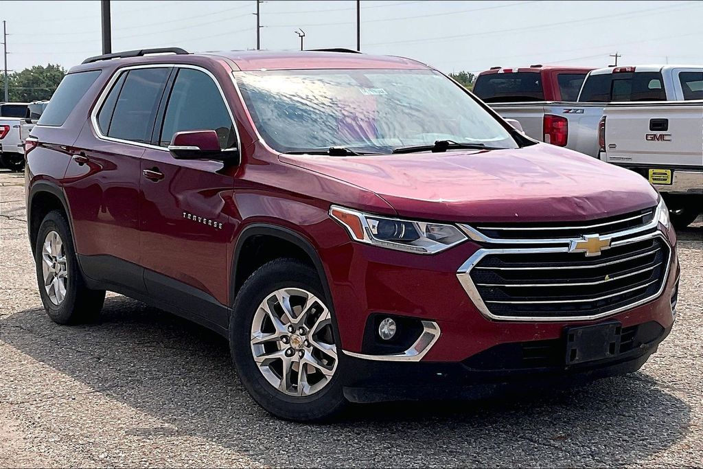 Cajun Red Tintcoat 2019 Chevrolet Traverse SUV / Crossover Four-Wheel Drive 9-Speed Automatic