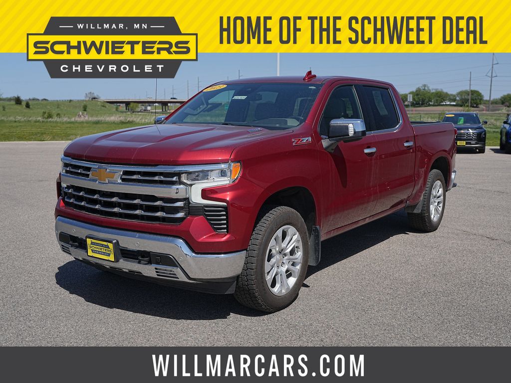 Radiant Red Tintcoat 2023 Chevrolet Silverado 1500 Pickup Truck Four-Wheel Drive Automatic