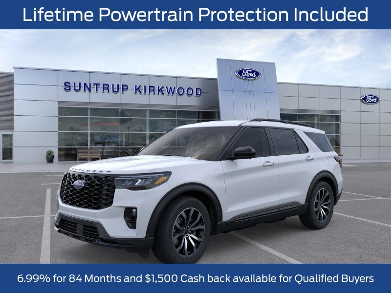 Star White Metallic Tri-Coat 2026 Ford Explorer ST-Line AWD SUV / Crossover All-Wheel Drive Automatic