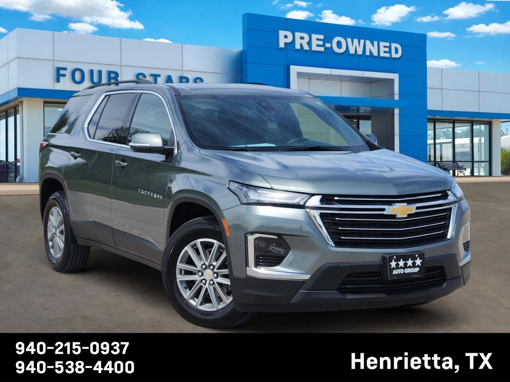Silver Sage Metallic 2023 Chevrolet Traverse LT Cloth FWD SUV / Crossover Front-Wheel Drive 9-Speed Automatic