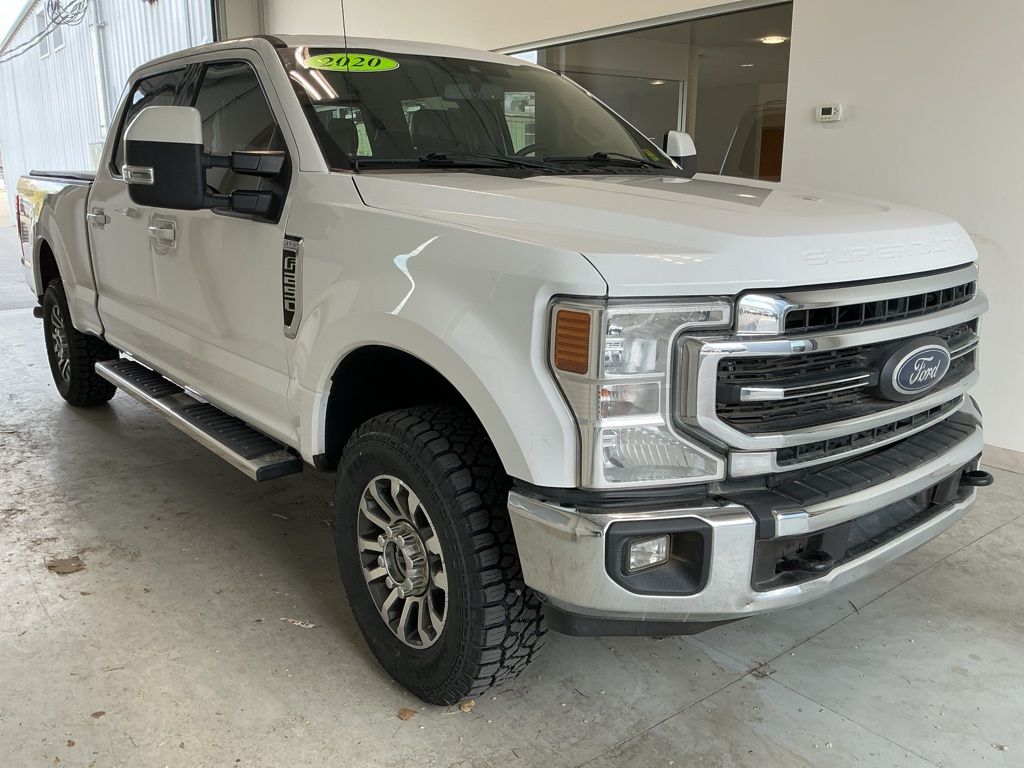Oxford White 2020 Ford F-250 Super Duty Lariat Crew Cab 4WD Pickup Truck Four-Wheel Drive Automatic