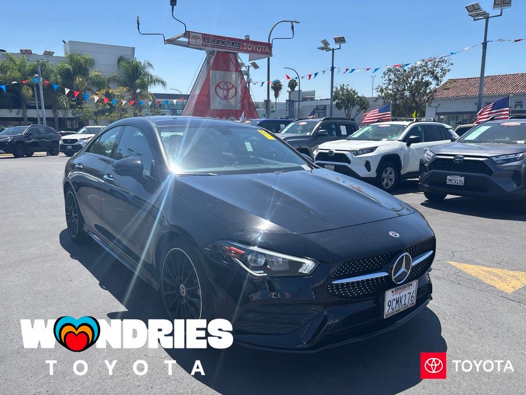 Cosmos Black Metallic 2022 Mercedes-Benz CLA Coupe Front-Wheel Drive 7-Speed Automatic