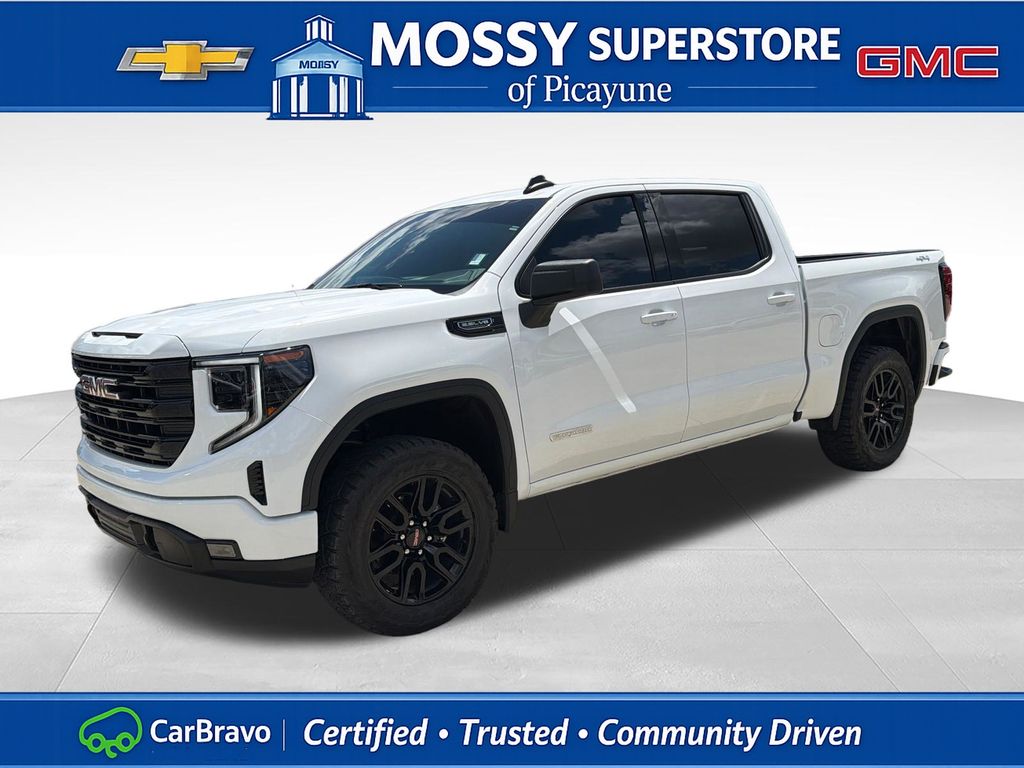 Summit White 2026 GMC Sierra 1500 Elevation Crew Cab 4WD Pickup Truck Four-Wheel Drive Automatic