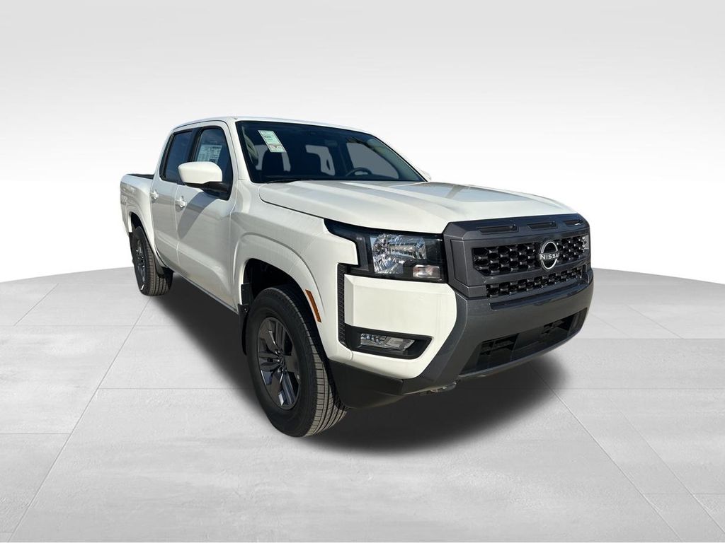 2025 Glacier White Nissan Frontier SV 4X4 Truck