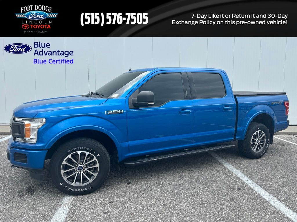 Velocity Blue Metallic 2019 Ford F-150 Pickup Truck Four-Wheel Drive Automatic