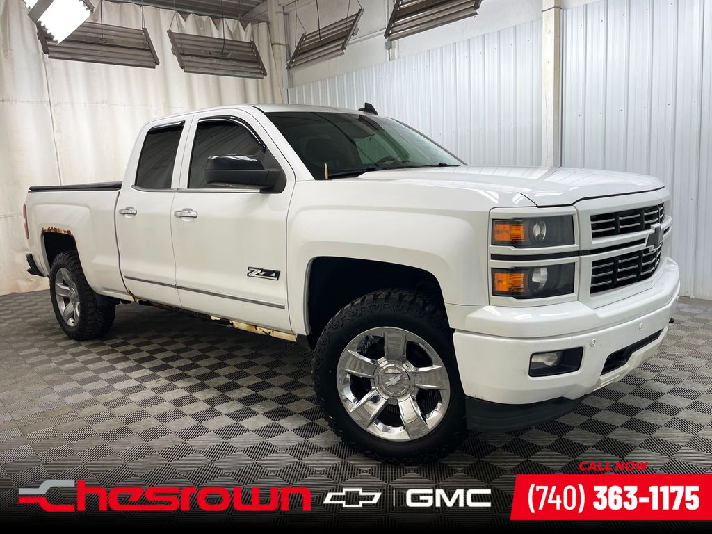 Summit White 2015 Chevrolet Silverado 1500 LTZ Double Cab 4WD Pickup Truck Four-Wheel Drive 6-Speed Automatic Overdrive