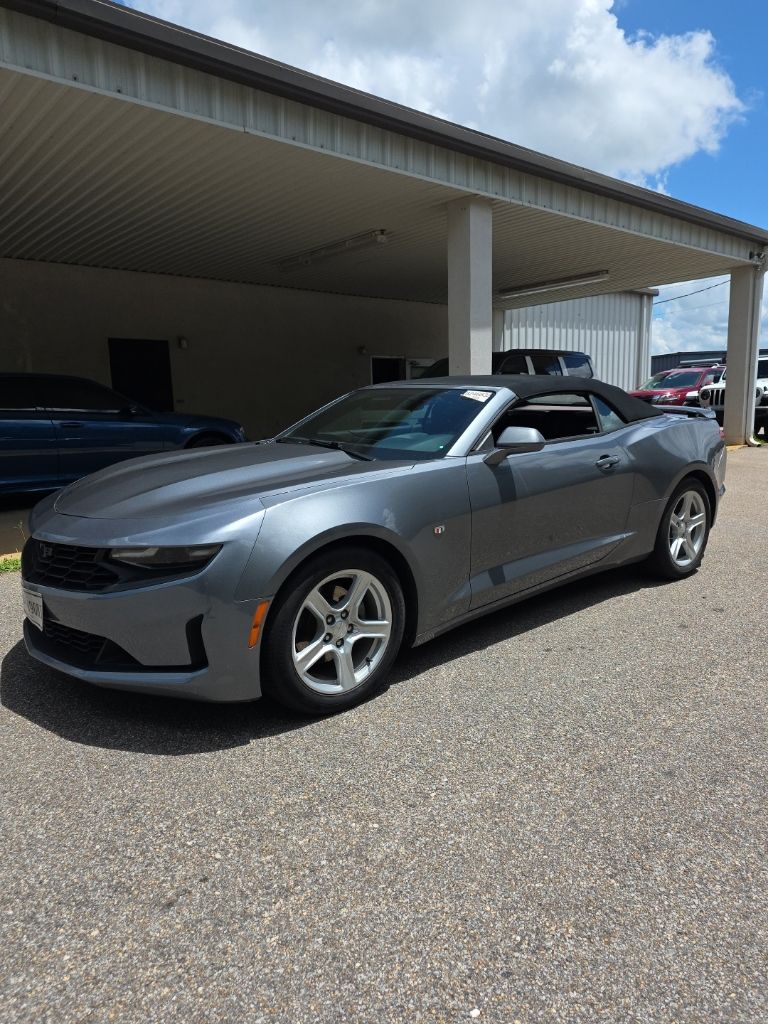 Gray (Satin Steel Metallic) 2021 Chevrolet Camaro Convertible Rear-Wheel Drive Automatic