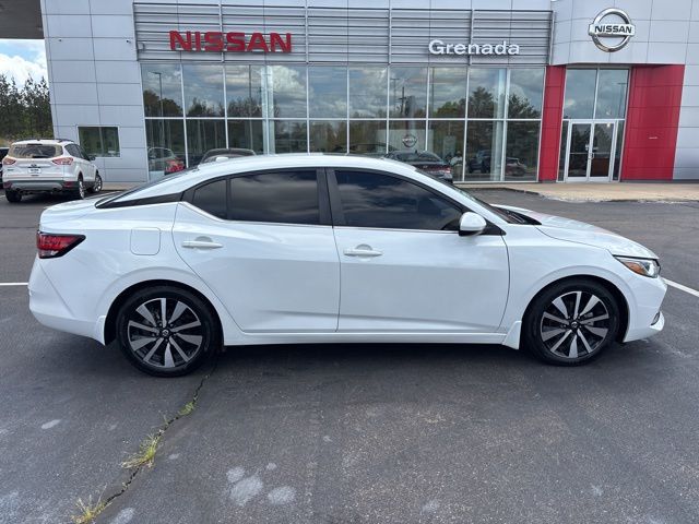 Aspen White TriCoat Pearl 2022 Nissan Sentra SV FWD Sedan Front-Wheel Drive Continuously Variable Transmission
