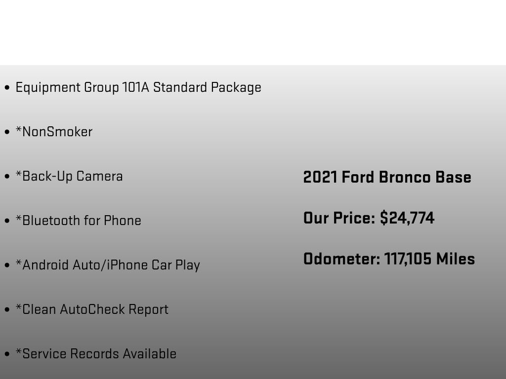 2021 Ford Bronco Base - 5