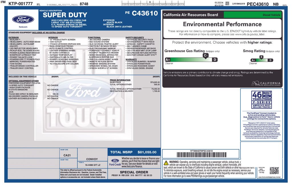 Certified Used 2023 Black Ford Lariat image 7