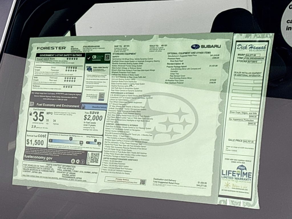 2025 Subaru Forester Hybrid Limited