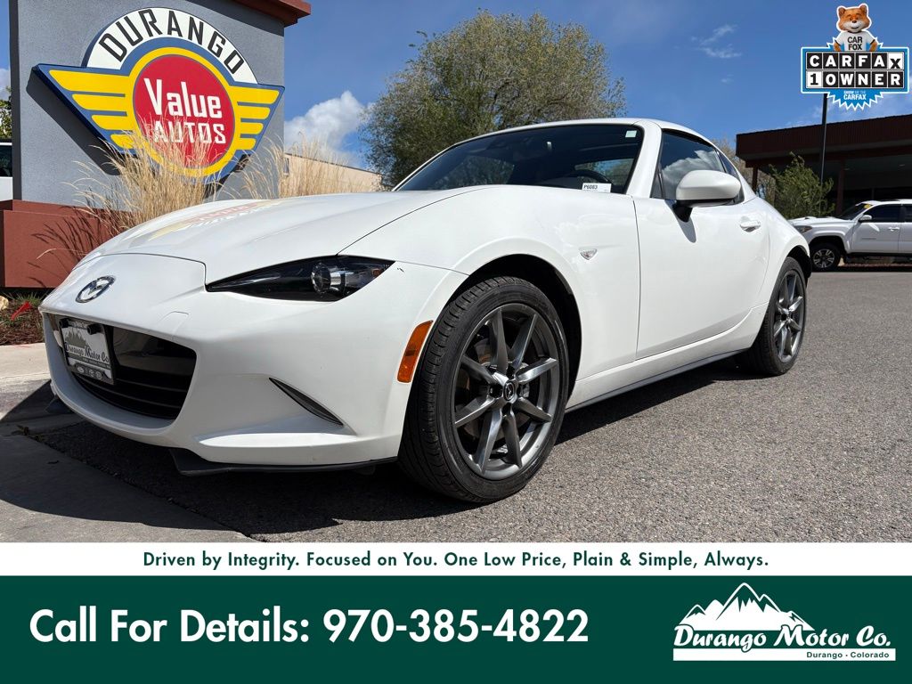 Snowflake White Pearl Mica 2023 Mazda MX-5 Miata RF Grand Touring RWD Convertible Rear-Wheel Drive 6-Speed Automatic