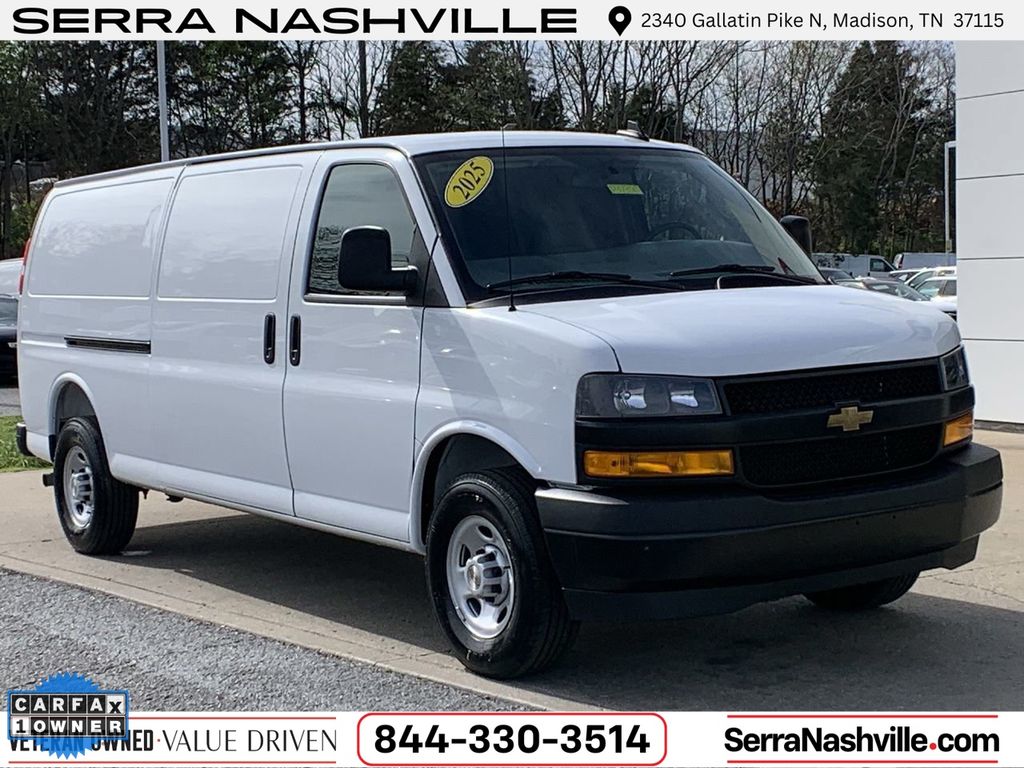 Summit White 2025 Chevrolet Express Cargo 2500 RWD Van Rear-Wheel Drive 8-Speed Automatic Overdrive