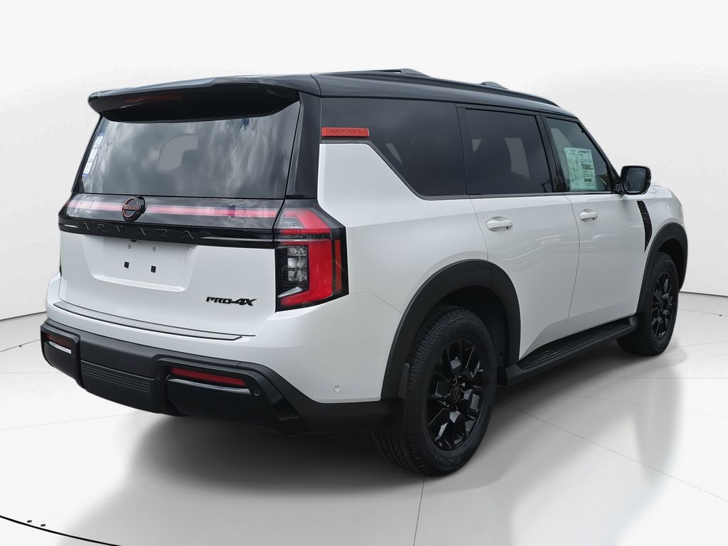 2025 Aspen White Tricoat/Super Black Nissan Armada PRO-4X 4X4 SUV