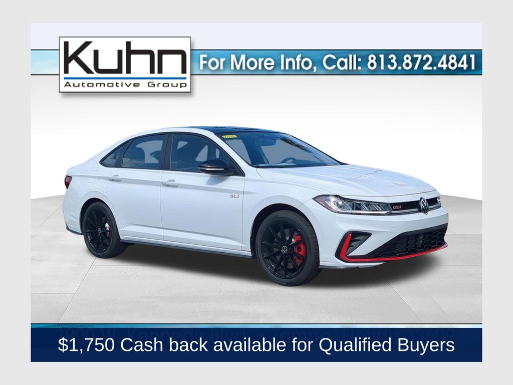Pure White w/Deep Blk Rf 2026 Volkswagen Jetta GLI Sedan Front-Wheel Drive 7-Speed Dual Clutch