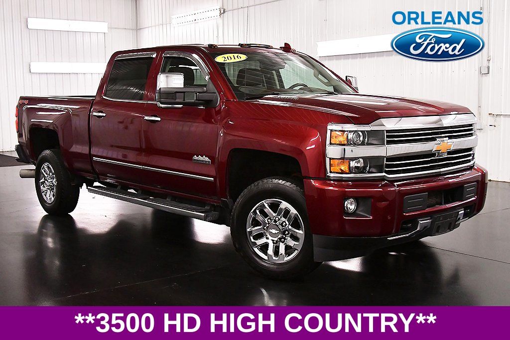 Butte Red Metallic 2016 Chevrolet Silverado 3500HD Pickup Truck Four-Wheel Drive 6-Speed Automatic
