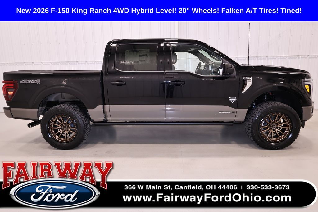 Agate Black Metallic 2026 Ford F-150 Pickup Truck Four-Wheel Drive Automatic
