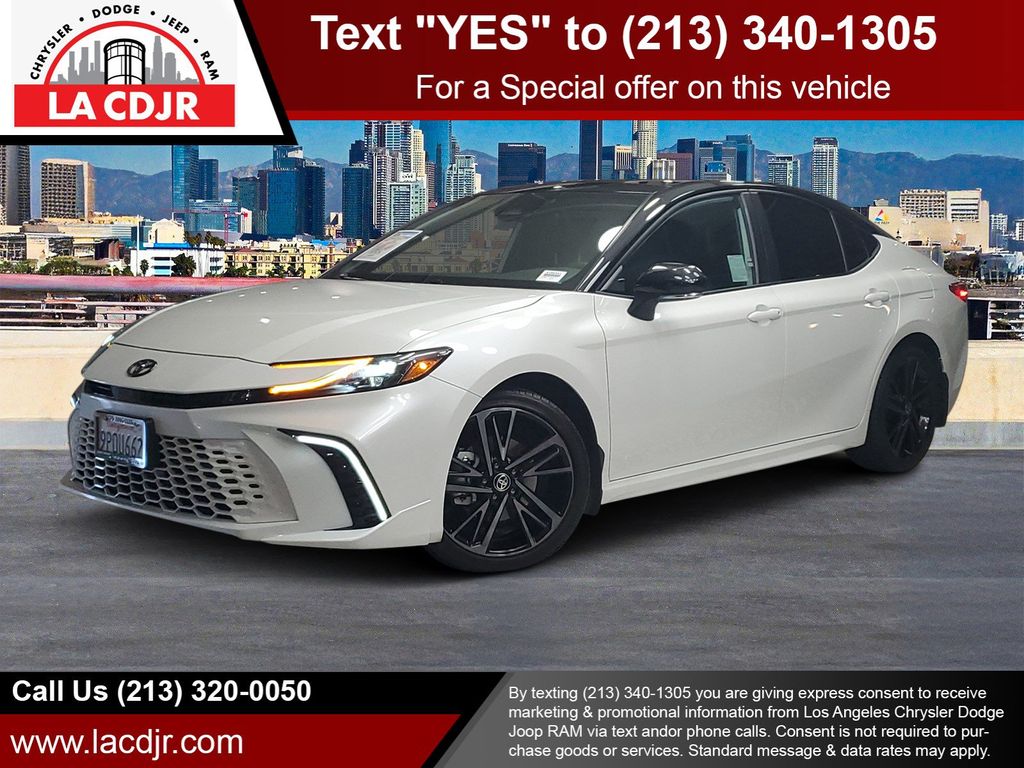 Midnight Black Metallic 2025 Toyota Camry Sedan Front-Wheel Drive Continuously Variable Transmission