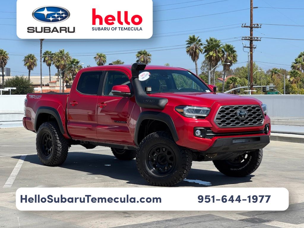 Barcelona Red Metallic 2021 Toyota Tacoma Pickup Truck Four-Wheel Drive 6-Speed Automatic