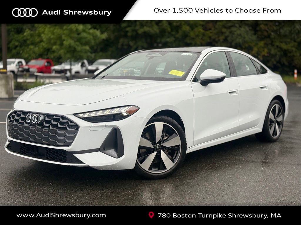 Glacier White Metallic 2025 Audi A5 Sedan All-Wheel Drive 7-Speed Automatic