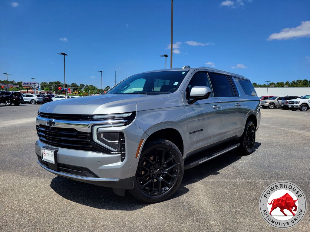 Sterling Gray Metallic 2025 Chevrolet Suburban LS 4WD SUV / Crossover Four-Wheel Drive