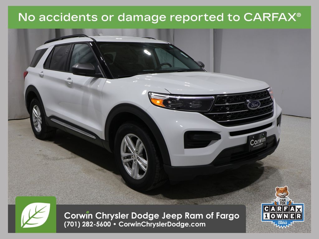 Oxford White 2024 Ford Explorer SUV / Crossover All-Wheel Drive Automatic