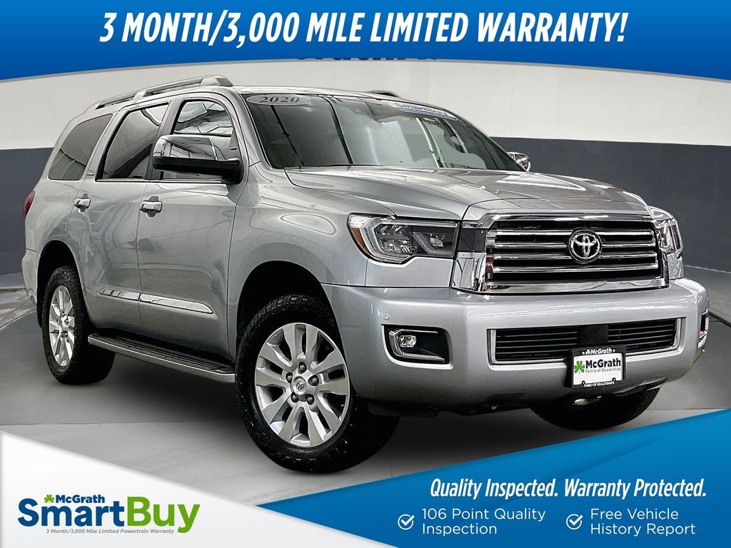 Celestial Silver Metallic 2020 Toyota Sequoia SUV / Crossover Four-Wheel Drive 6-Speed Automatic